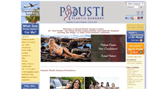 Desktop Screenshot of poustiplasticsurgery.com
