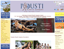 Tablet Screenshot of poustiplasticsurgery.com